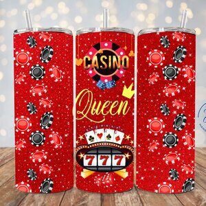 Las Vegas Tumbler, Casino Queen Tumbler, Vegas Queen Cup, Las Vegas Travel Cup